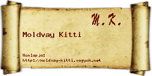 Moldvay Kitti névjegykártya