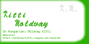 kitti moldvay business card